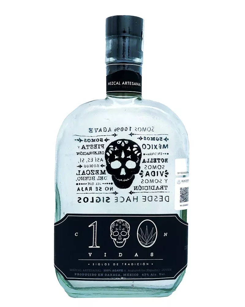 100 Vidas Triple Distilled Joven Mezcal 750ml