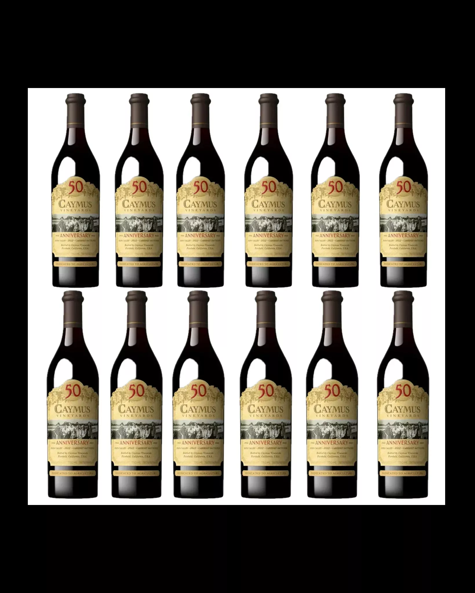2022 Caymus Napa Valley 50th Anniversary Cabernet Sauvignon Bundle 750ml 12-Pack