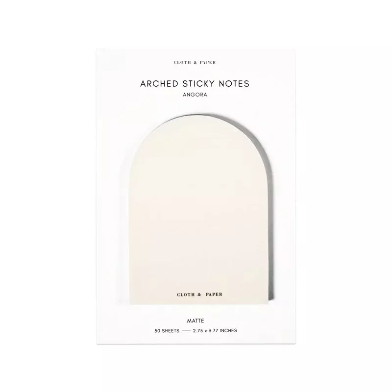 Arched Sticky Notes (Angora)