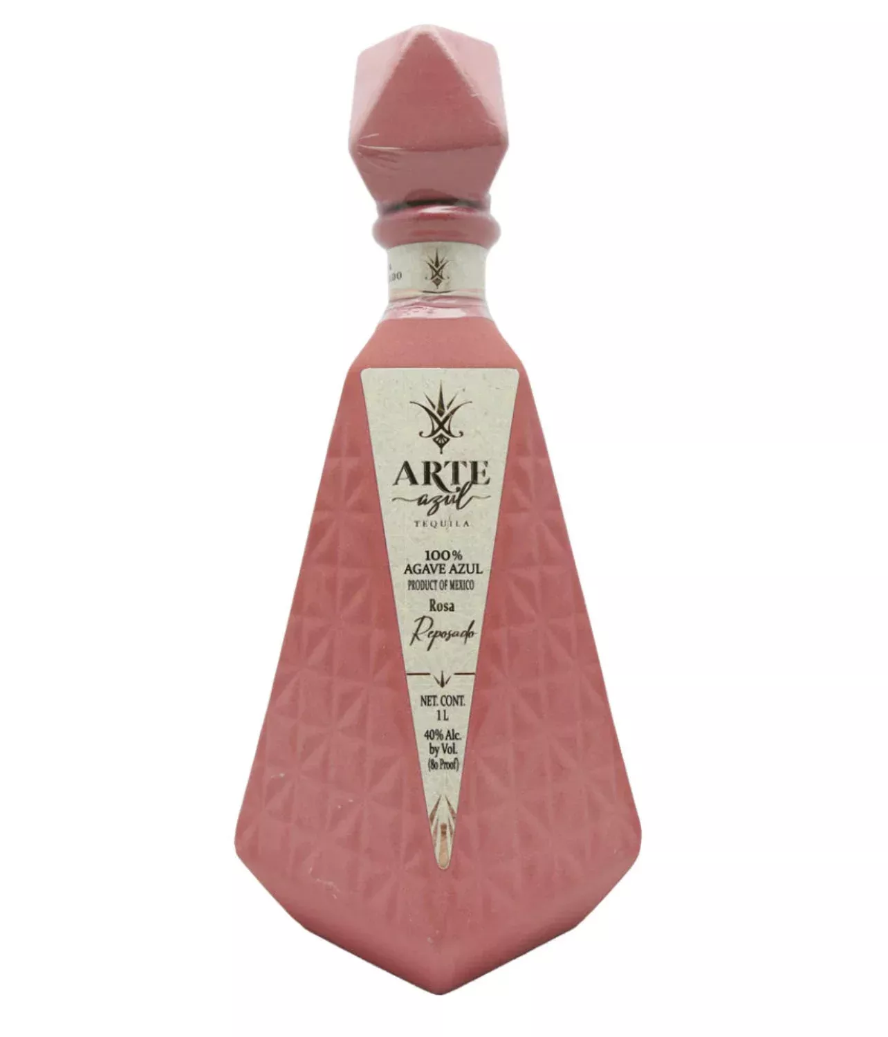 Arte Azul Ceramic Rosa Reposado Tequila 1Lt