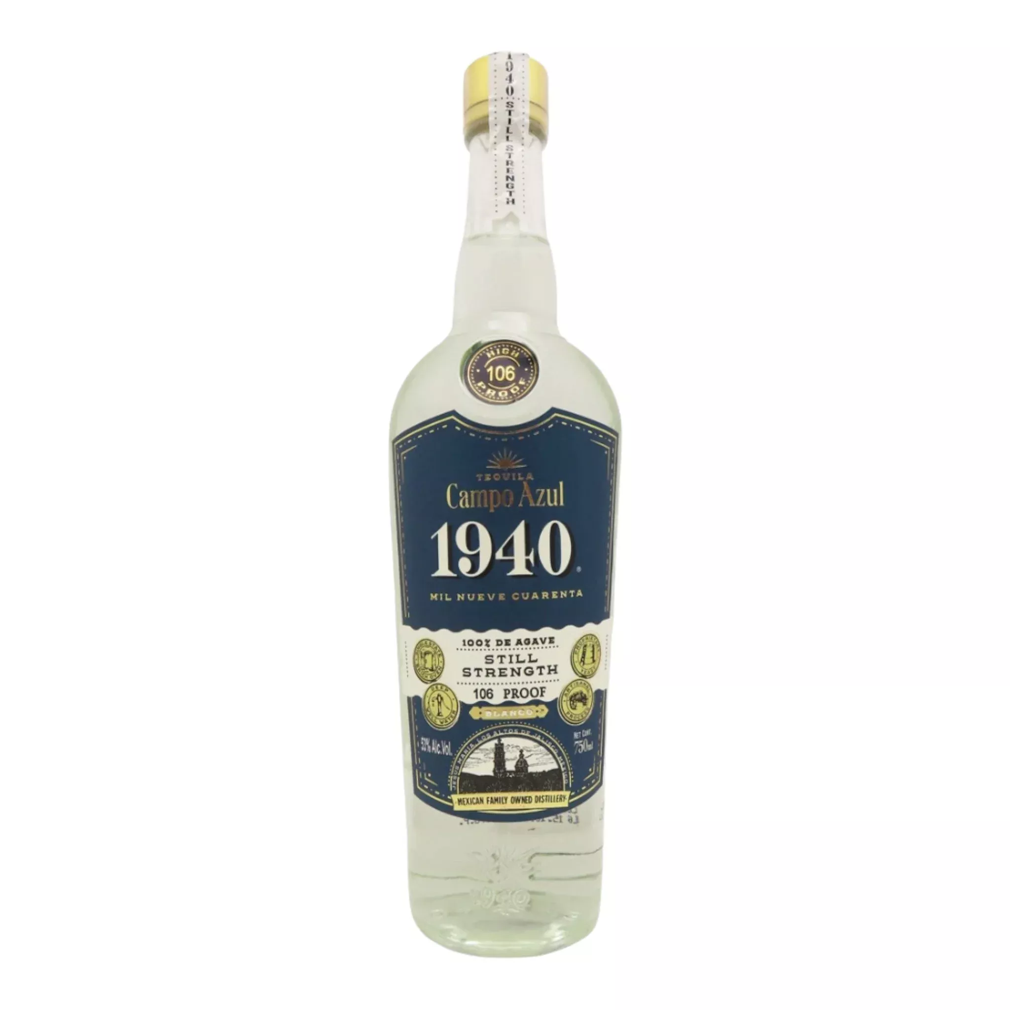 Campo Azul 1940 Still Strength Blanco Tequila 750ml