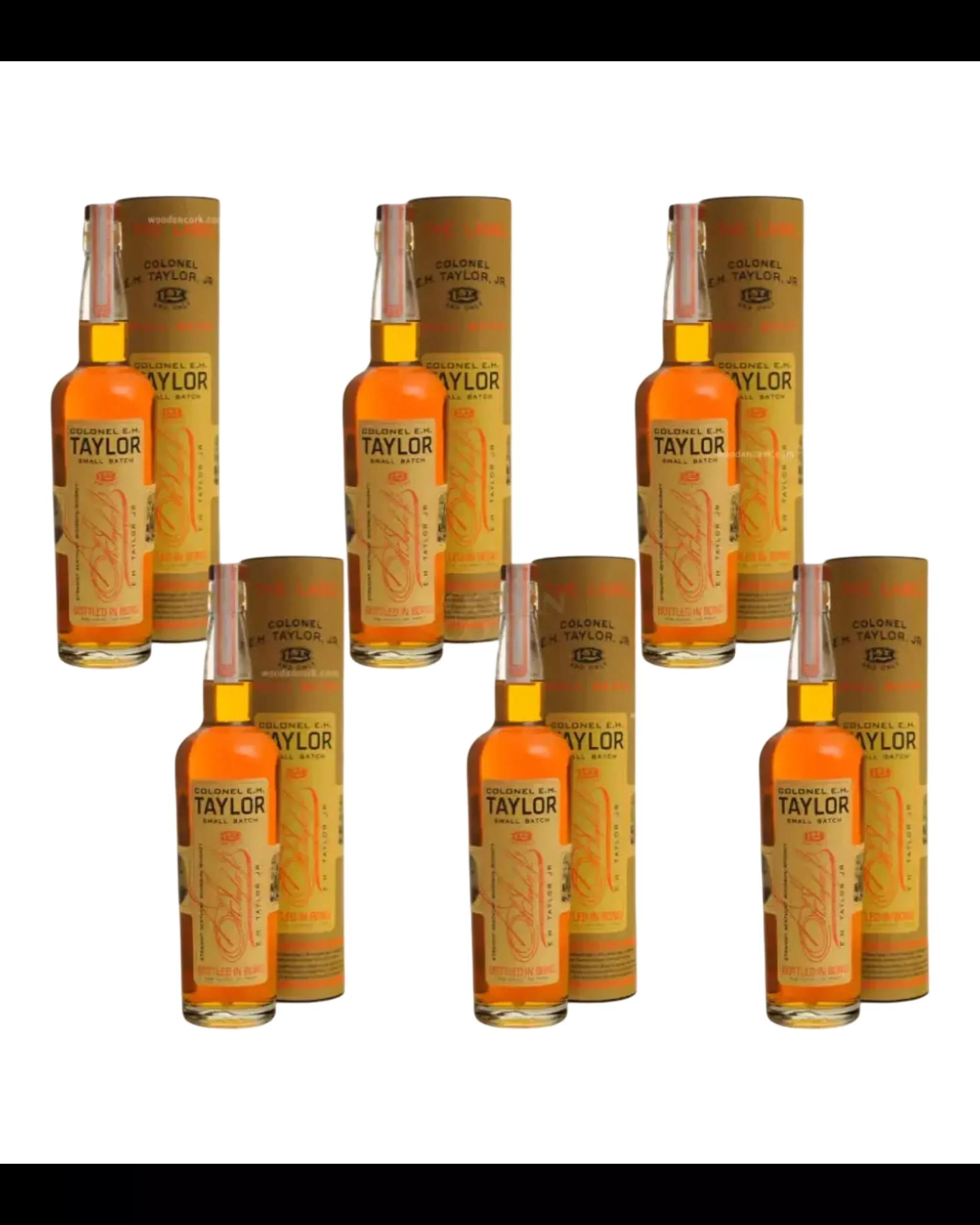 Colonel E.H. Taylor Small Batch Kentucky Bourbon Whiskey 750ml Bundle 6-Pack