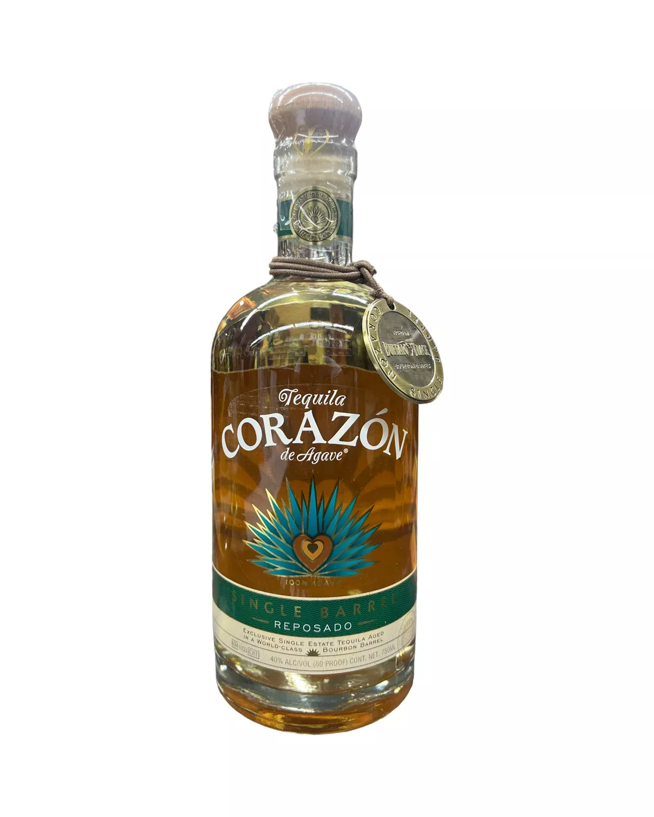 Corazon Single Barrel Finished in Buffalo Trace Barrels Reposado Tequila 750ml