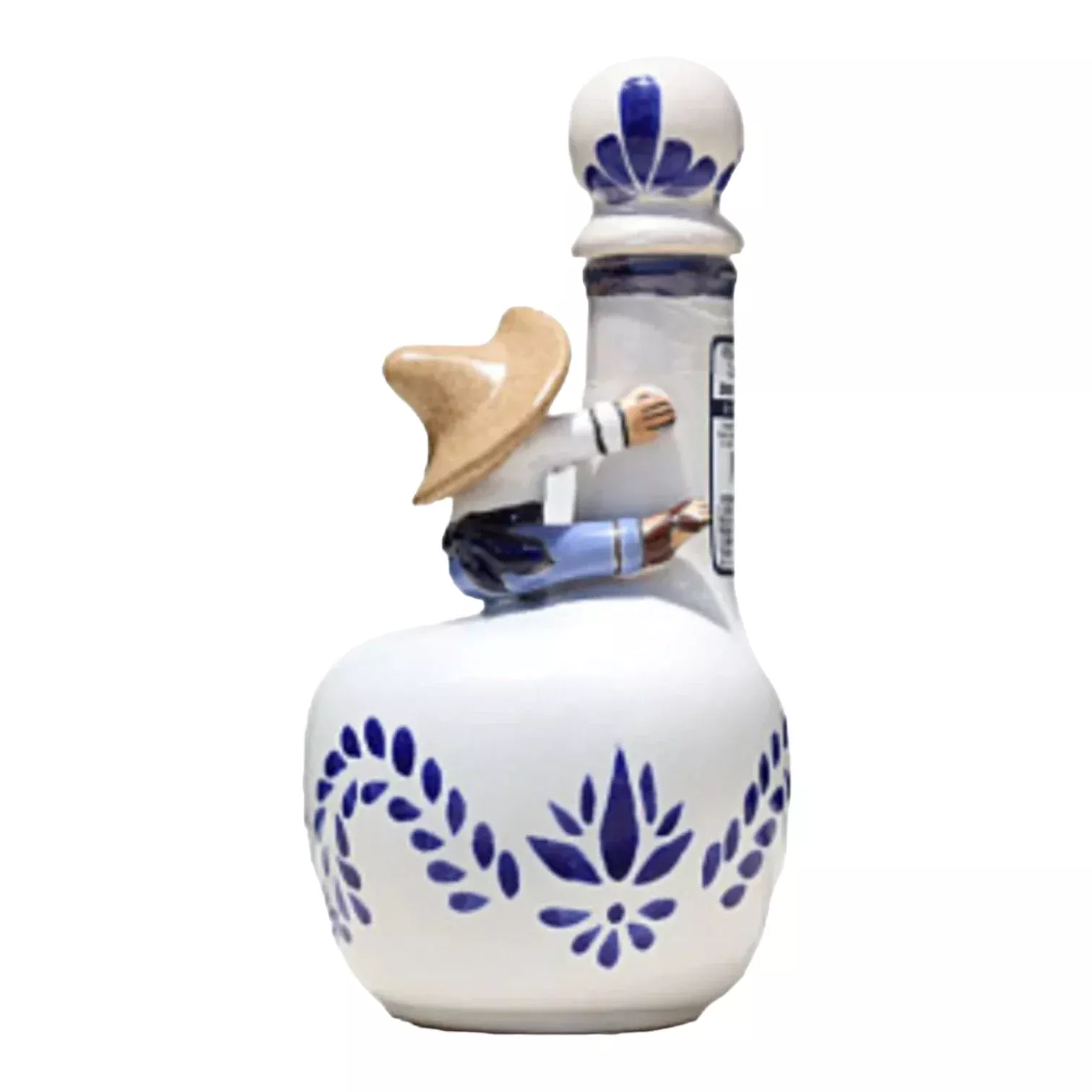 Don Pipocho White and Blue Ceramic Extra Anejo Tequila 750ml