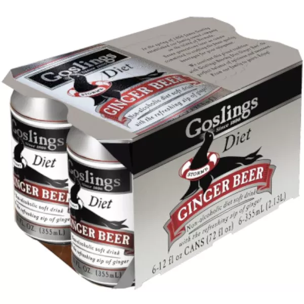 Goslings Ginger Beer Diet 6pk