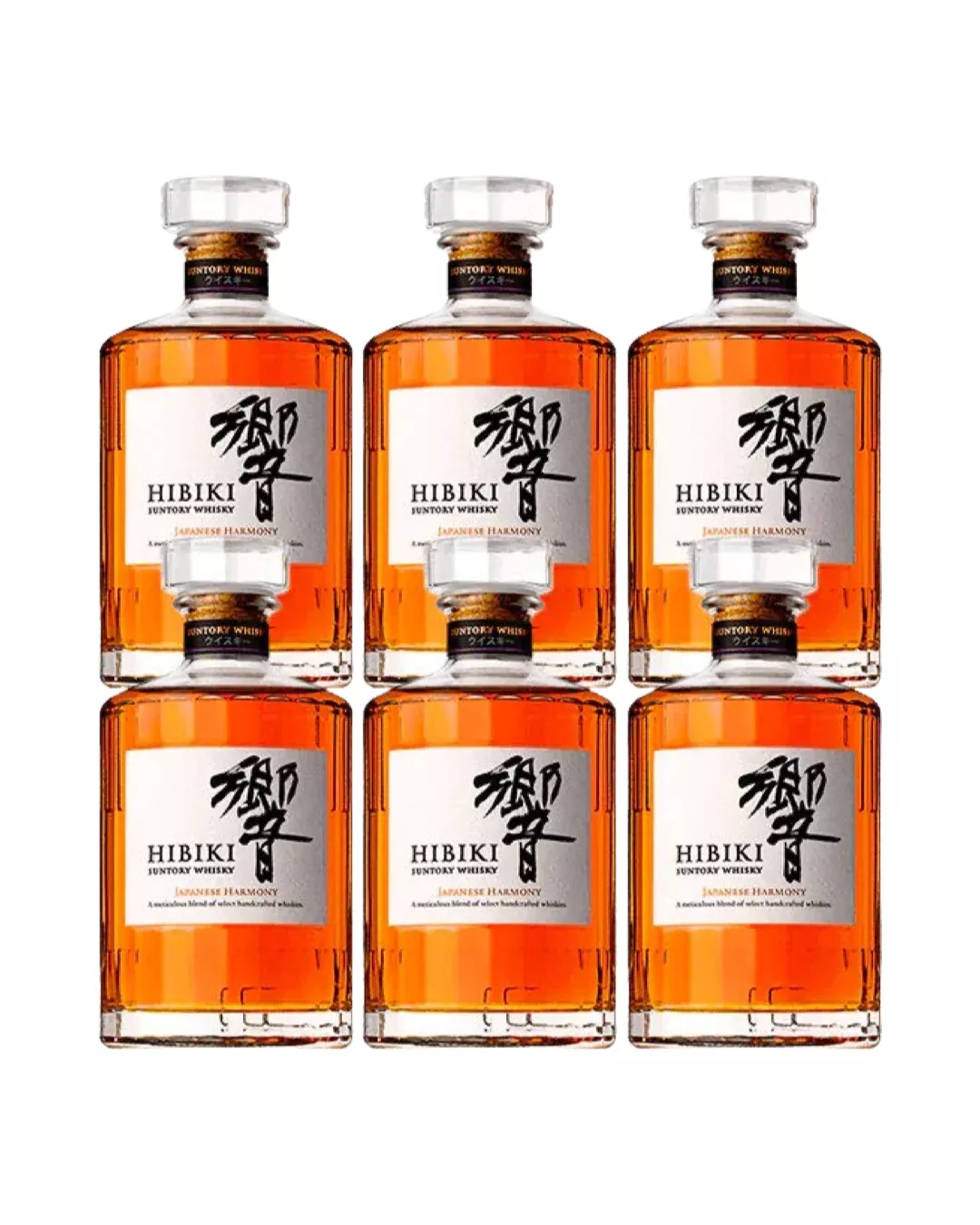 Hibiki Japanese Harmony Blended Whisky Bundle 6-Pack