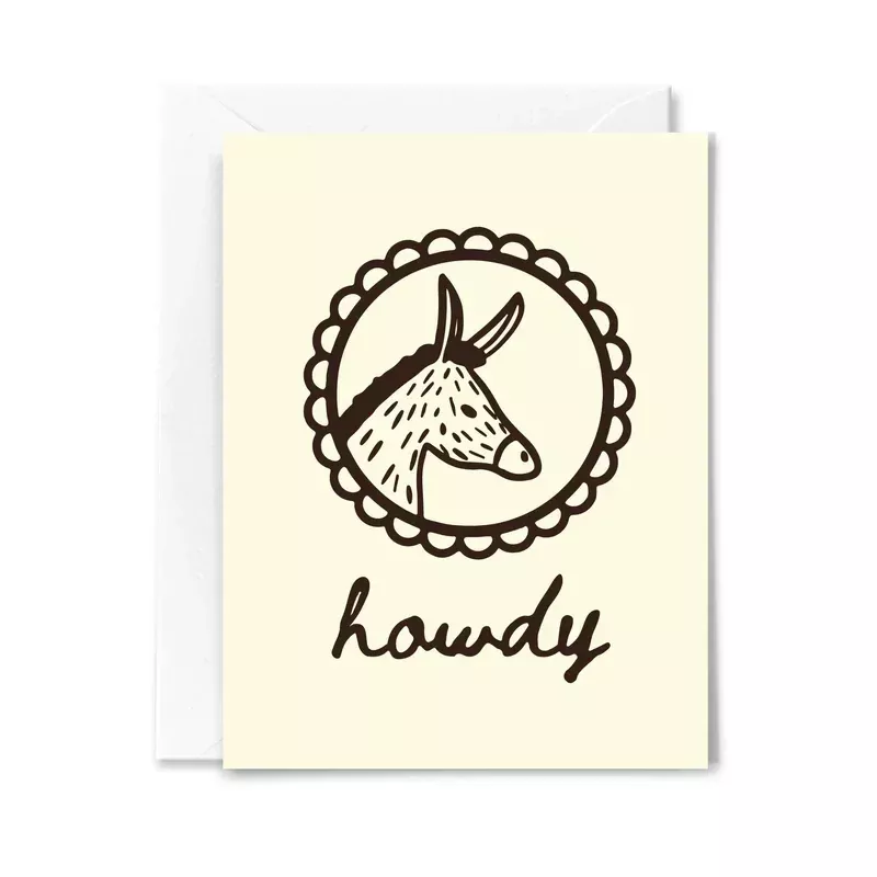 Howdy Donkey Card