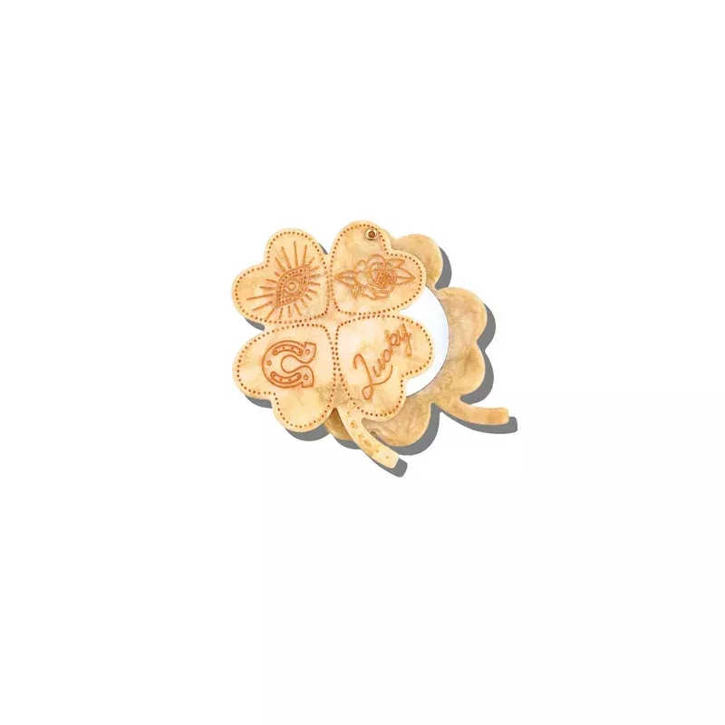 Lucky Clover Compact Mirror