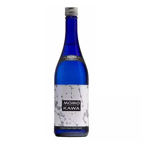 Momokawa Sake Silver Dry(Junmai Ginjo) craft sake – 750ML