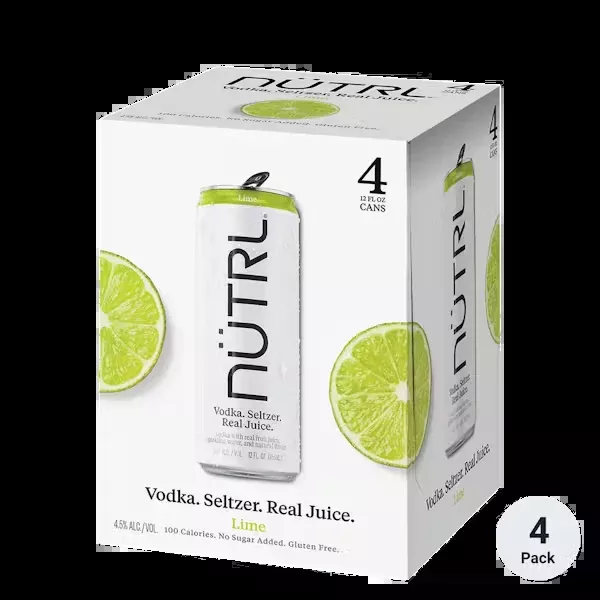 Nutrl Lime Vodka Soda Can 4-Pack