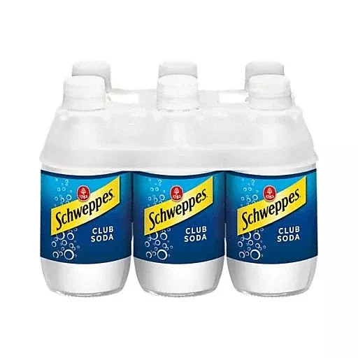Schweppes Club Soda 6pk bottle