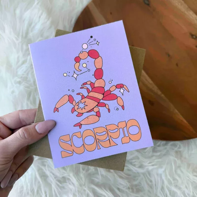 Scorpio Zodiac Greeting Card