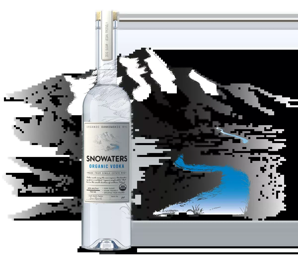 Snowaters Organic Rye Vodka (750ml)