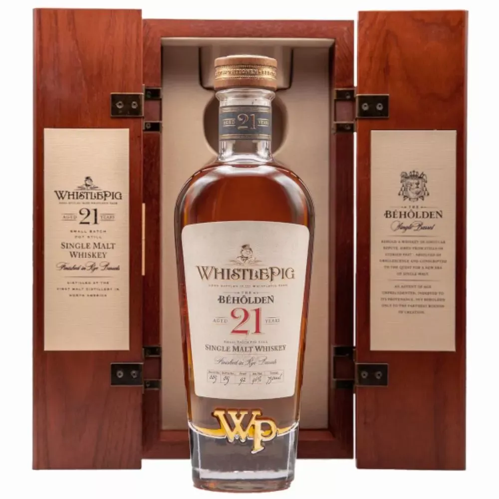 WhistlePig The Beholden 21 Year Single Malt Whiskey - 750ml