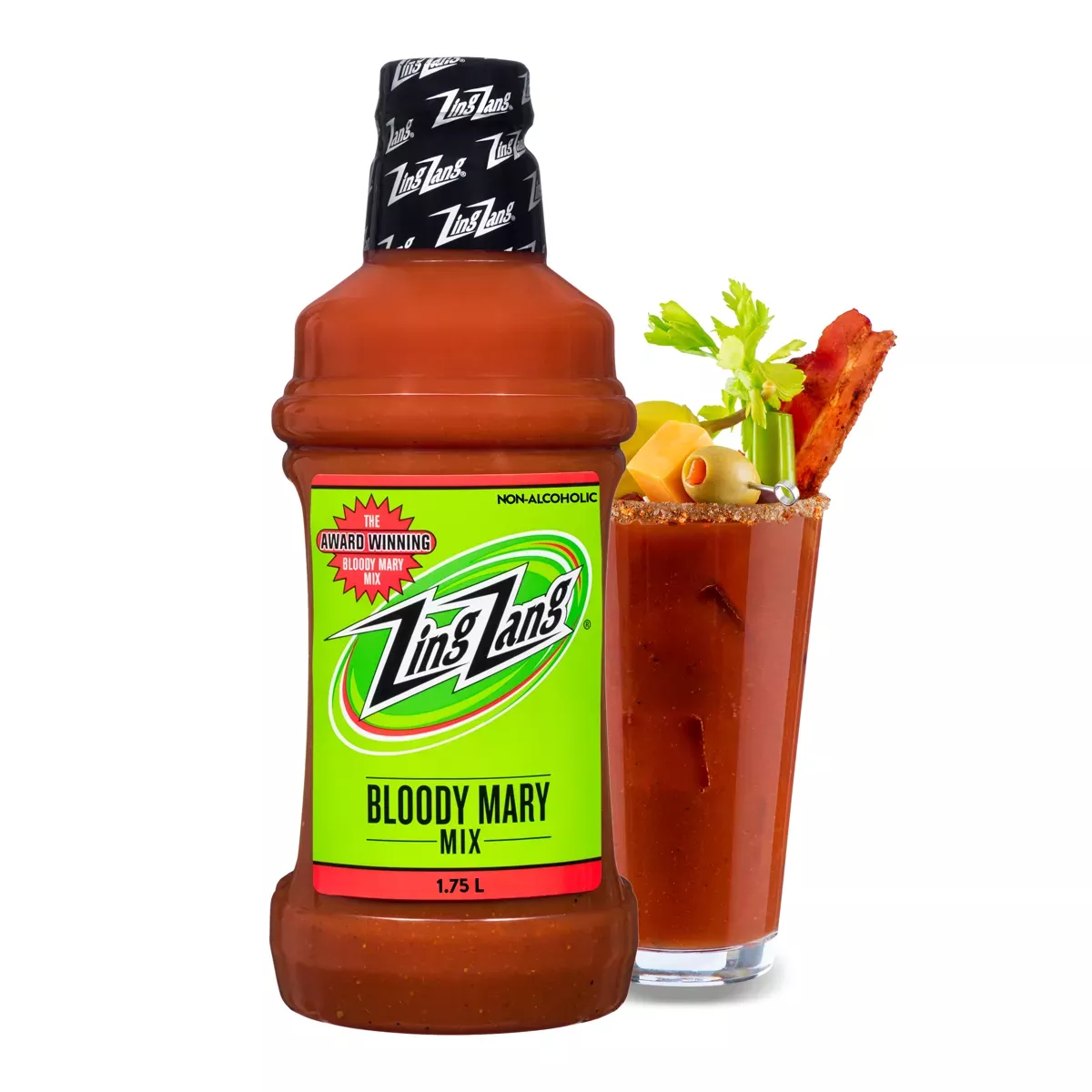 Zing Zang Bloody Mary Mix, Non-Alcoholic Cocktail Mixer - 1.75Ltr